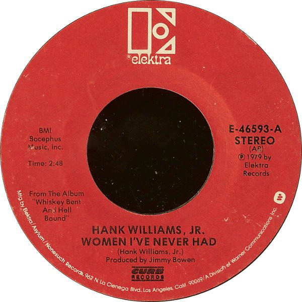 Accords et paroles Women I've Never Had Hank Williams, Jr.