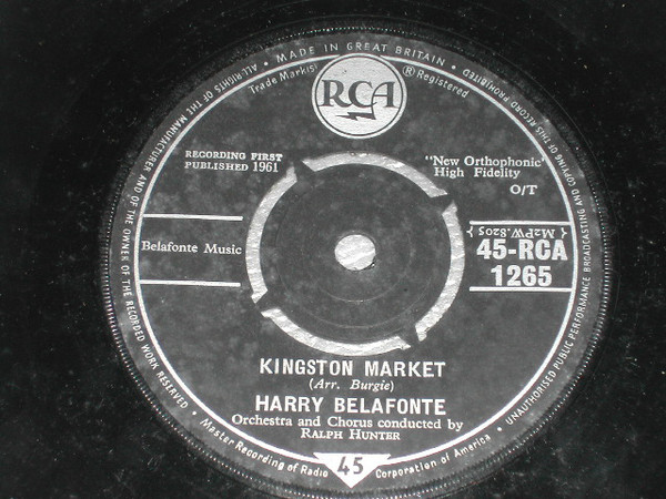 Accords et paroles Kingston Market Harry Belafonte