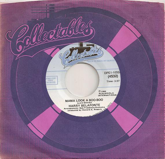 Accords et paroles Mama Look-a Boo-boo Harry Belafonte