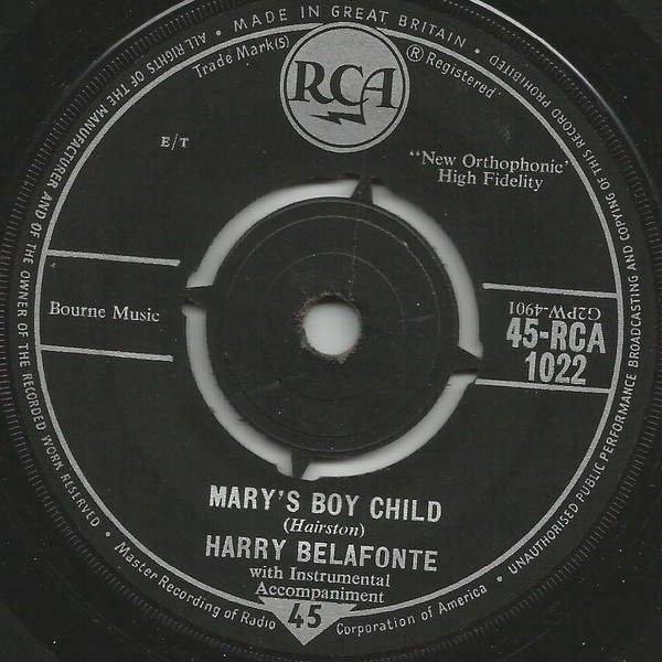 Accords et paroles Mary Mary Harry Belafonte
