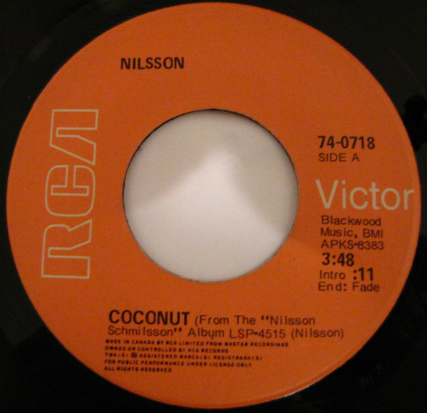 Accords et paroles Coconut Harry Nilsson