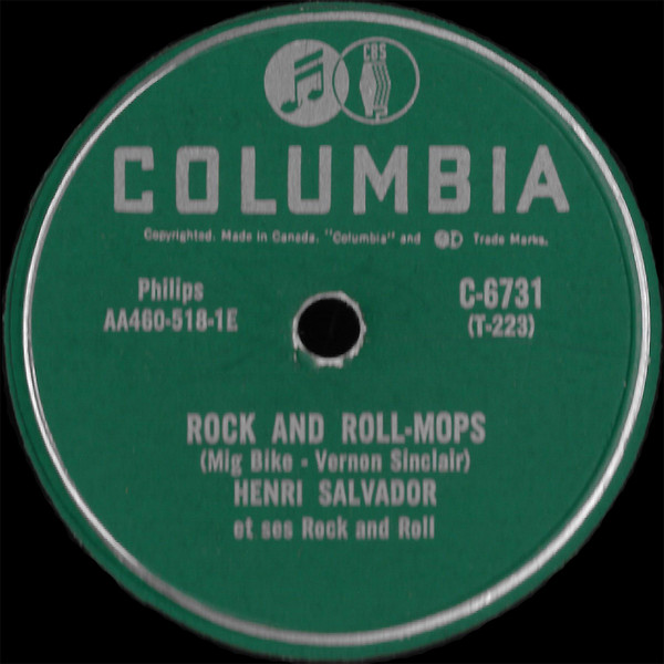 Accords et paroles Rock And Roll Mops Henri Salvador