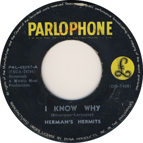 Accords et paroles I Know Why Herman's Hermits