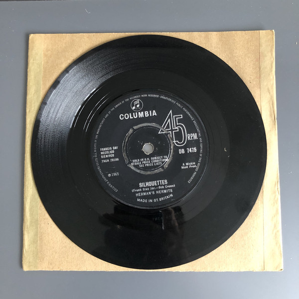 Accords et paroles Silhouettes Herman's Hermits