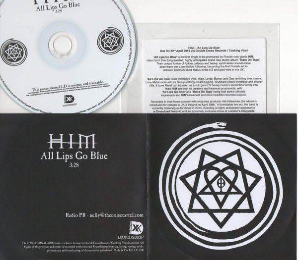 Accords et paroles All Lips Go Blue HIM