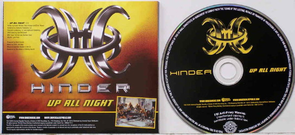 Accords et paroles Up All Night Hinder