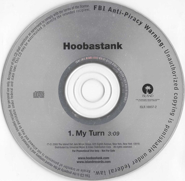 Accords et paroles My Turn Hoobastank