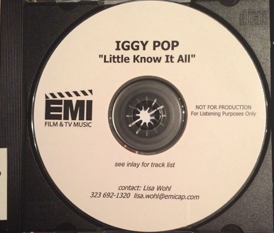 Accords et paroles Little Know It All Iggy Pop