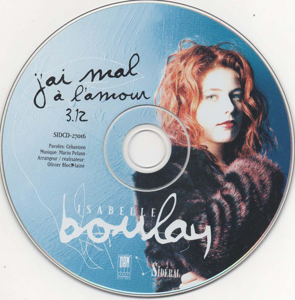 Accords et paroles J'ai mal à l'amour Isabelle Boulay