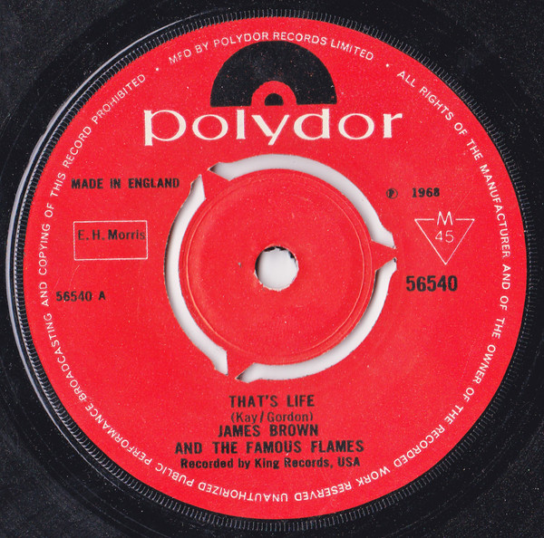 Accords et paroles Thats Life James Brown