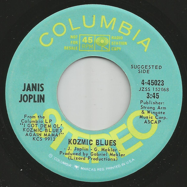 Accords et paroles Kozmic Blues Janis Joplin