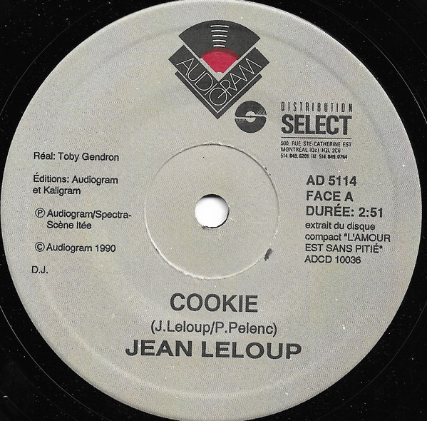 Accords et paroles Cookie Jean Leloup