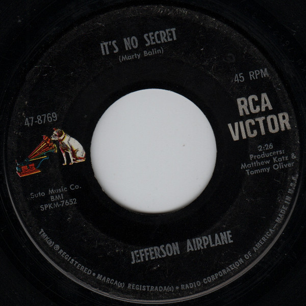 Accords et paroles Its No Secret Jefferson Airplane