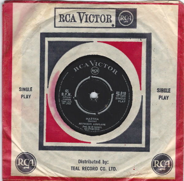 Accords et paroles Martha Jefferson Airplane