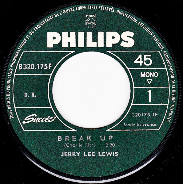 Accords et paroles Break Up Jerry Lee Lewis