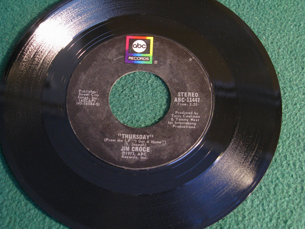 Accords et paroles Thursday Jim Croce