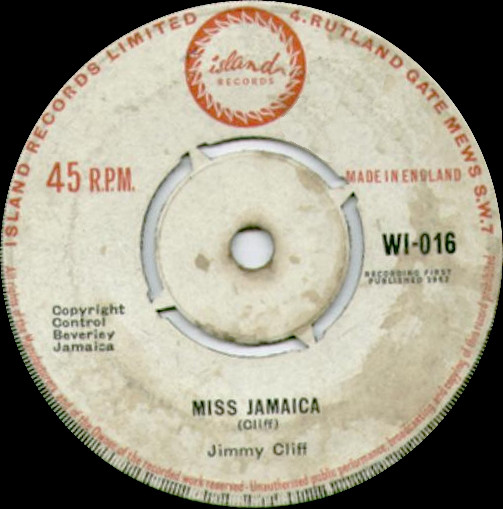 Accords et paroles Miss Jamaica Jimmy Cliff