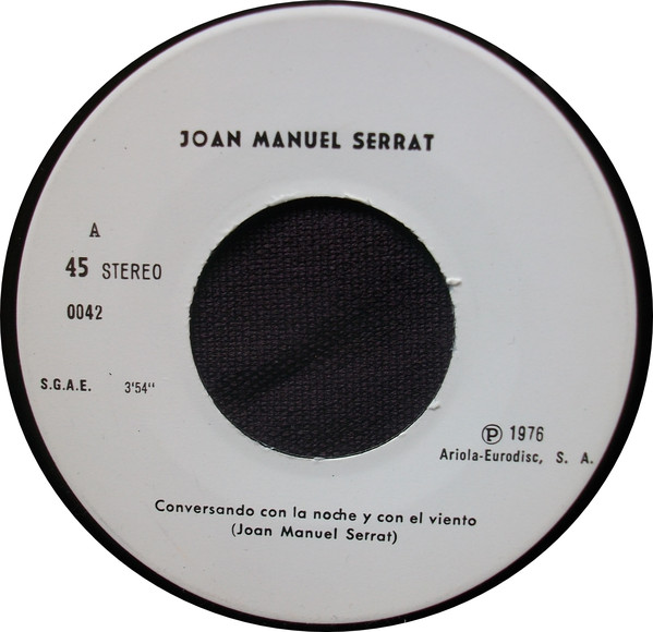 Accords et paroles Conversando Con La Noche Y Con El Viento Joan Manuel Serrat