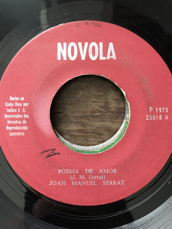 Accords et paroles Poema De Amor Joan Manuel Serrat