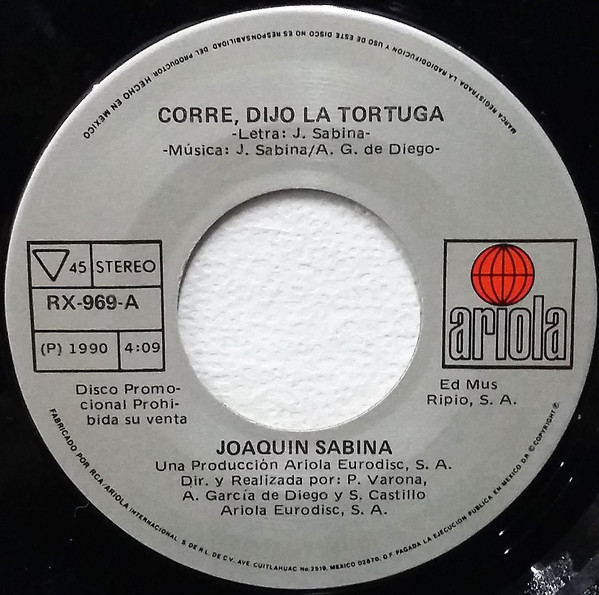 Accords et paroles Corre Dijo La Tortuga Joaquín Sabina
