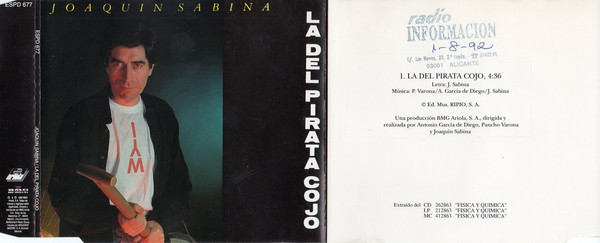 Accords et paroles La Del Pirata Cojo Joaquín Sabina