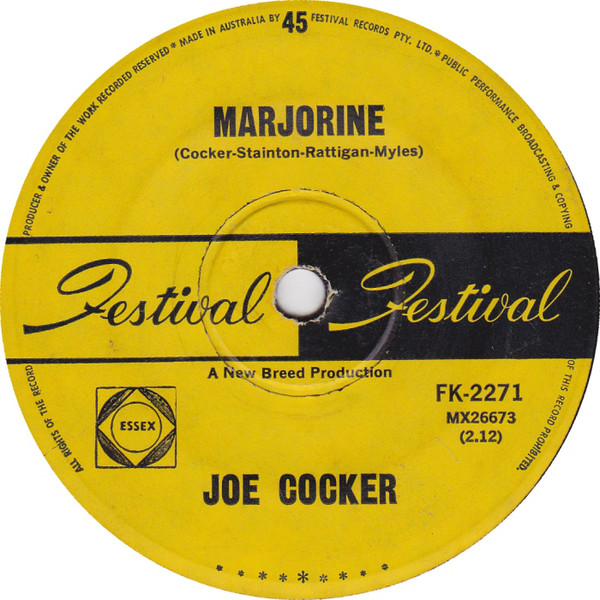 Accords et paroles Marjorine Joe Cocker