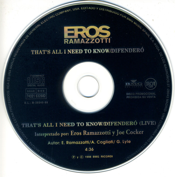 Accords et paroles Thats All I Need To Know Joe Cocker