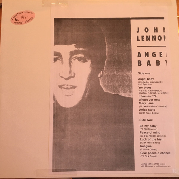 Accords et paroles Angel Baby John Lennon