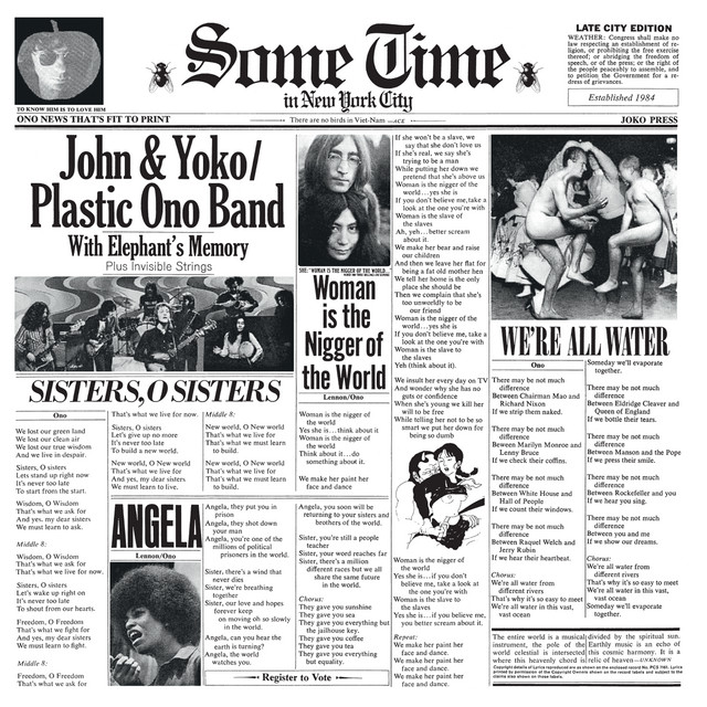 Accords et paroles Attica State John Lennon