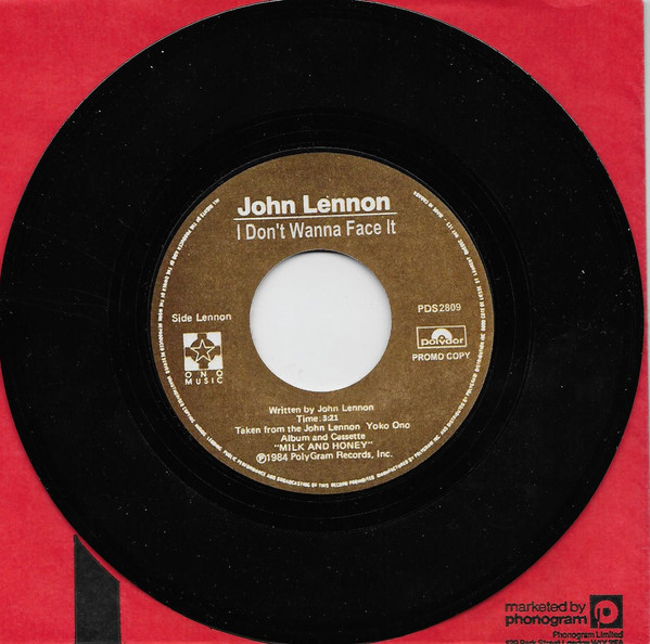 Accords et paroles I Don't Wanna Face It John Lennon
