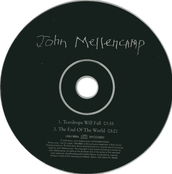 Accords et paroles Teardrops Will Fall John Mellencamp