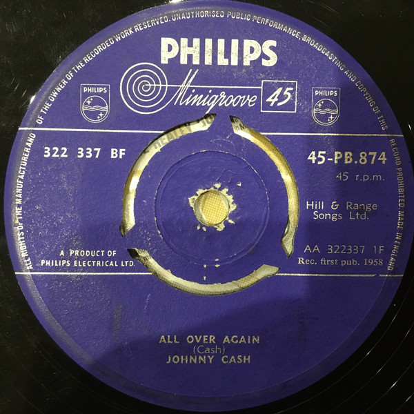 Accords et paroles All Over Again Johnny Cash