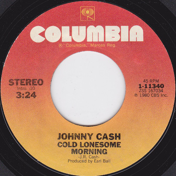 Accords et paroles Cold Lonesome Morning Johnny Cash