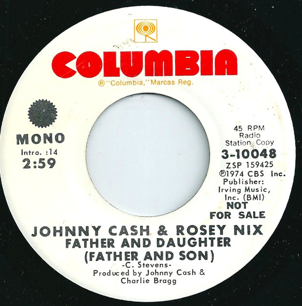 Accords et paroles Father And Son Johnny Cash