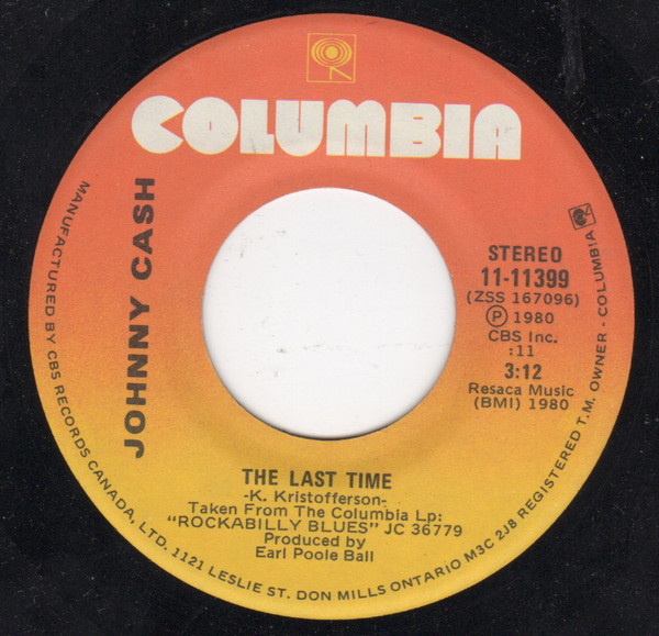 Accords et paroles The Last Time Johnny Cash