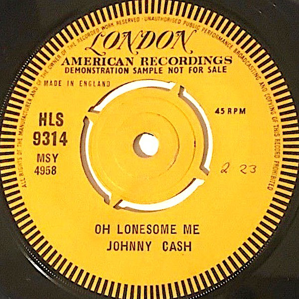 Accords et paroles Oh Lonesome Me Johnny Cash