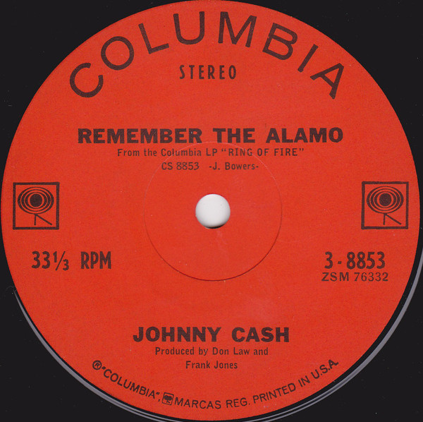 Accords et paroles Remember The Alamo Johnny Cash