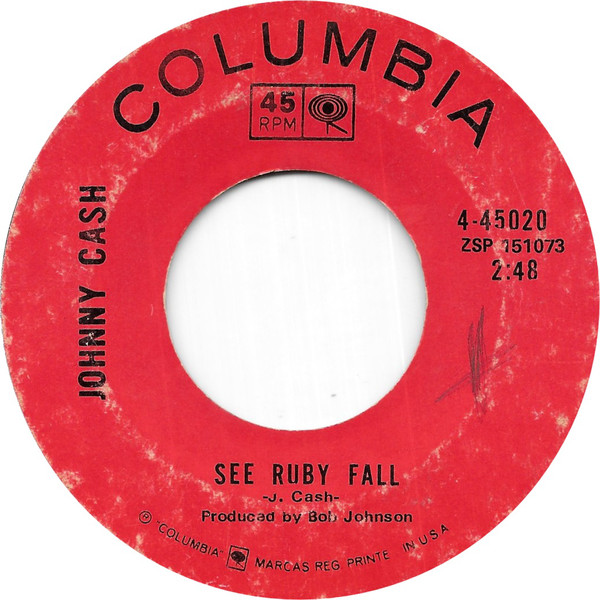 Accords et paroles See Ruby Fall Johnny Cash