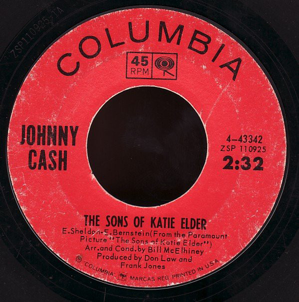 Accords et paroles The Sons Of Katie Elder Johnny Cash