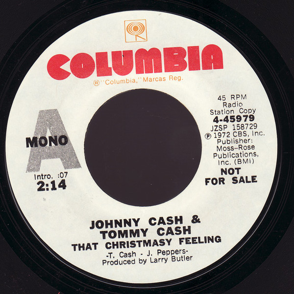 Accords et paroles That Christmasy Feeling Johnny Cash