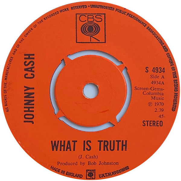 Accords et paroles Truth Johnny Cash