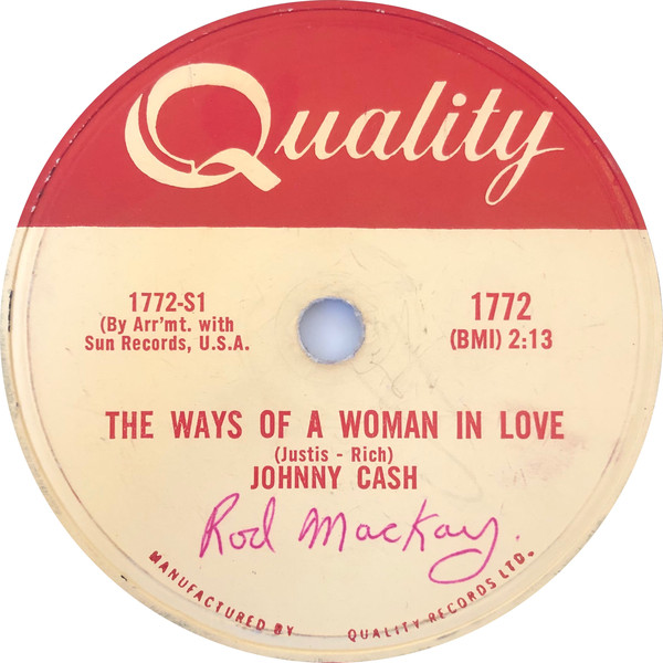 Accords et paroles Ways Of A Woman In Love Johnny Cash