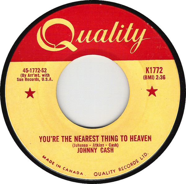 Accords et paroles You're The Nearest Thing To Heaven Johnny Cash