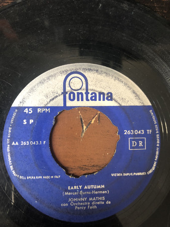 Accords et paroles Early Autumn Johnny Mathis