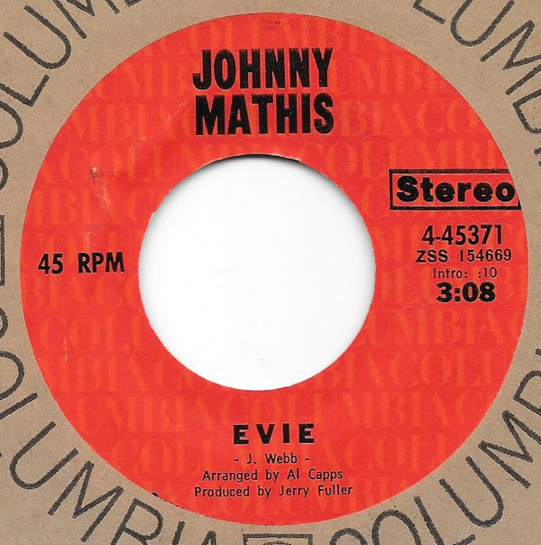 Accords et paroles EVIE Johnny Mathis