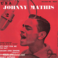 Accords et paroles Its not for me to say Johnny Mathis
