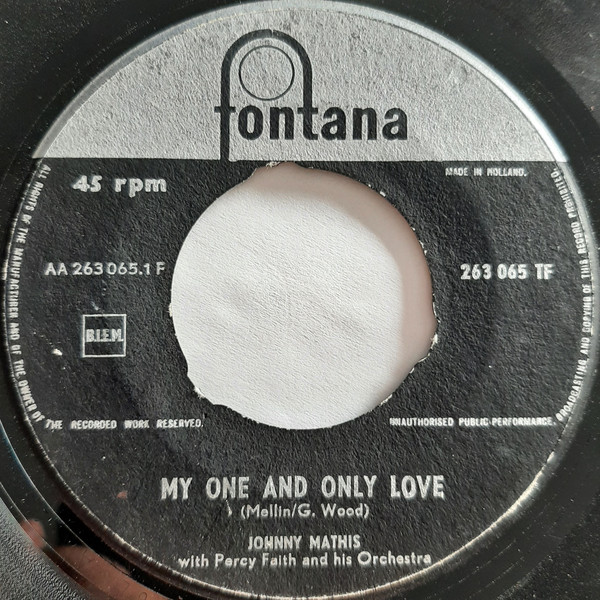 Accords et paroles My One And Only Love Johnny Mathis