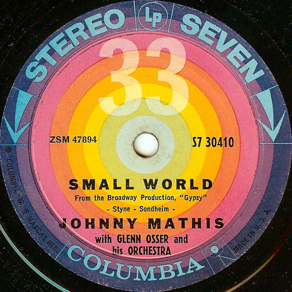 Accords et paroles Small World Johnny Mathis