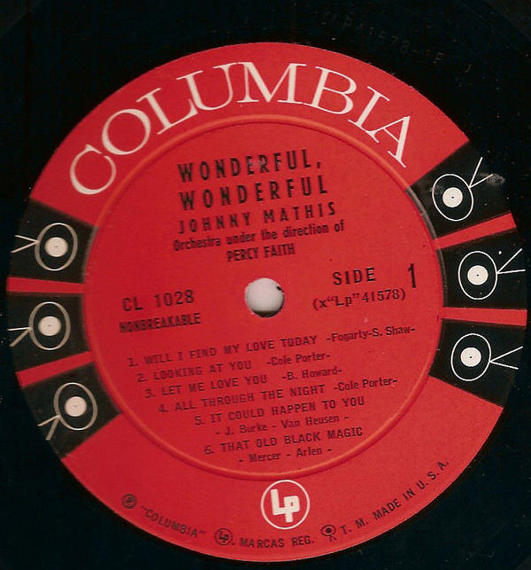 Accords et paroles Wonderful Wonderful Johnny Mathis