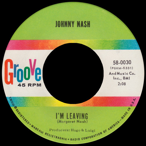 Accords et paroles Im Leaving Johnny Nash